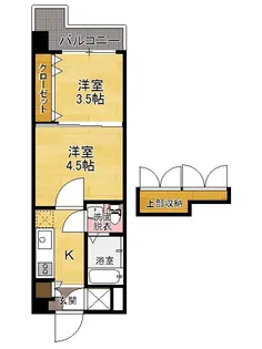 No55 Wes-PROJECT 博多【3階】の間取り