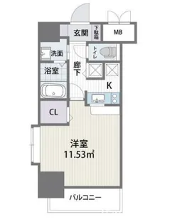 アルティザ博多駅南【4階】の間取り