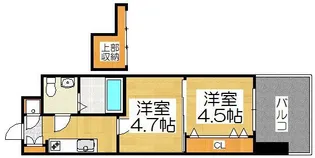 No.46 Vプロジェクト2100天神【13階】の間取り