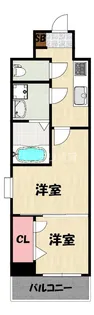 ORIENT BLD NO.86クロスケゲートタワー【8階】の間取り