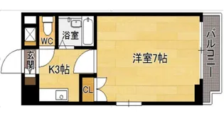 サンスカイ北天神【7階】の間取り