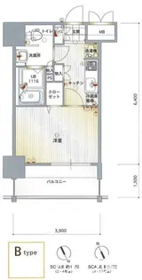 エンクレスト香椎【5階】の間取り