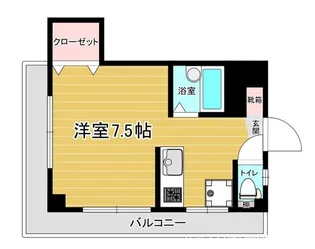 スリム箱崎【2階】の間取り