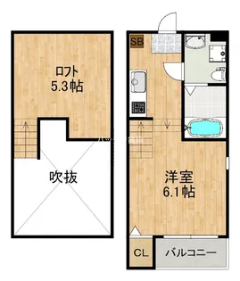 ベラコスタ姪浜【2階】の間取り