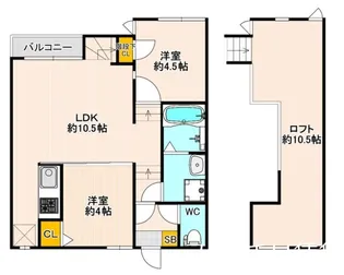 CB箱崎ソルテ【1階】の間取り