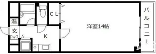 ロックシャローズ博多【3階】の間取り