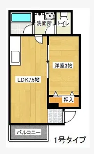 ドリームパレス愛宕B【3階】の間取り