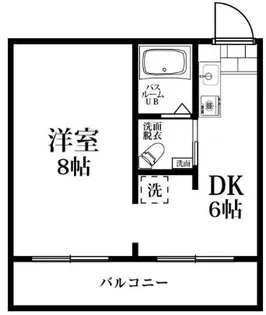 タワーズ諸岡【2階】の間取り