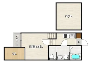 クレオ土井弐番館【1階】の間取り