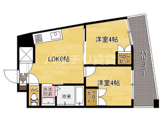 CLUB ORIENT No.103【7階】の間取り