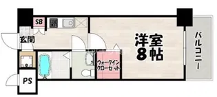 CLUB ORIENT BLD No81 AMARIGE【8階】の間取り