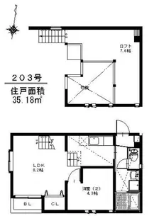 アットイーズ香椎【1階】の間取り