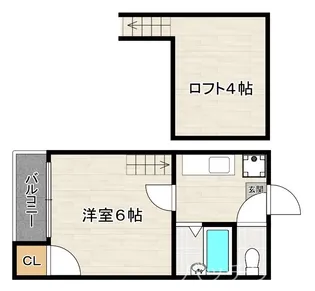 福岡県福岡市中央区唐人町2丁目【アパート】の間取り
