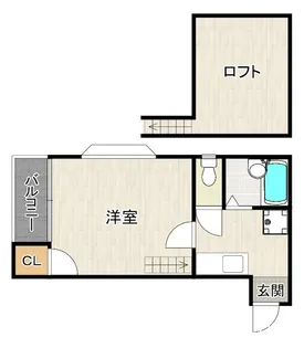 フレンドリー井尻【2階】の間取り