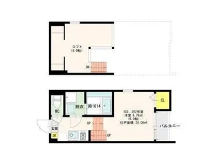 ハレ・ウルオル【2階】の間取り