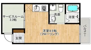 ガレット南福岡【3階】の間取り