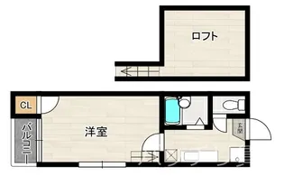 ジェンティーレ鳥飼【1階】の間取り