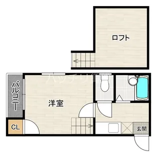 メゾネットプラム【1階】の間取り