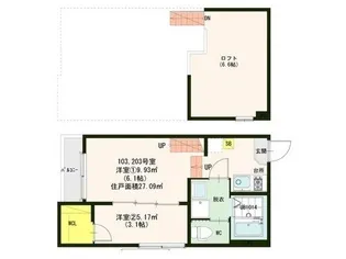 ハーモニーテラス唐原III【2階】の間取り