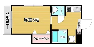 スリム箱崎【4階】の間取り
