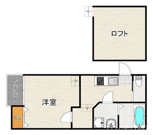 LASPACIO姪浜参番館【2階】の間取り