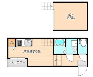 リバーサイド ハウス【1階】の間取り