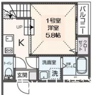 クレオ二又瀬壱番館【1階】の間取り