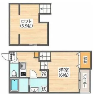 マリンエンジェル【2階】の間取り