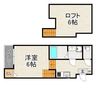 ハーモニーテラス和白XII【1階】の間取り