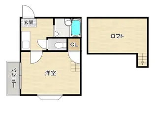 コンパートハウス比恵【2階】の間取り