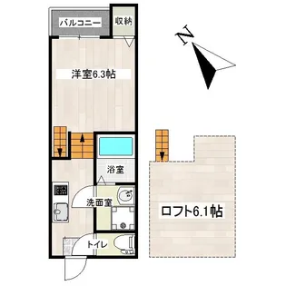 イリス・リグリア壱番館【2階】の間取り