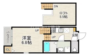 プティボヌール【1階】の間取り
