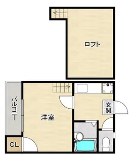 ピュア箱崎【2階】の間取り