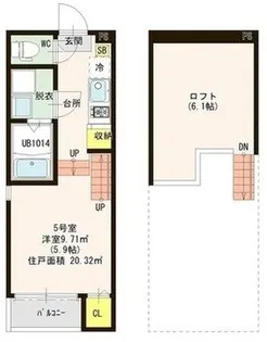 プランドール七隈レジデンス【1階】の間取り