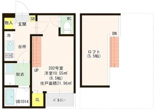 グランコート名島【2階】の間取り