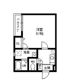 リブレア半道橋A棟【1階】の間取り