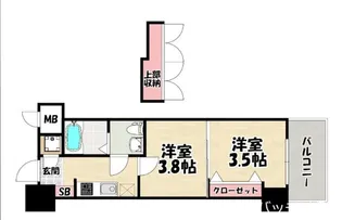 No.67 BENEFIT21博多【12階】の間取り