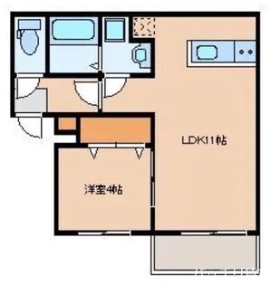 リテラ大楠【2階】の間取り