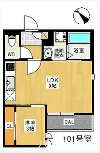 Grandtic Micos【1階】の間取り