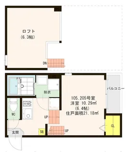 ディーラ美野島【1階】の間取り