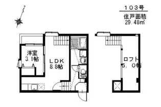 ベイコート姪浜【1階】の間取り