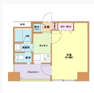 ニューロング博多【3階】の間取り