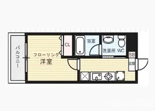 クレスティア天神サウス【4階】の間取り