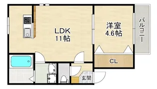 リテラ空港前【2階】の間取り