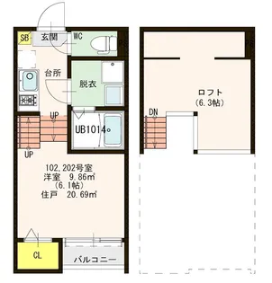 YMW 【1階】の間取り