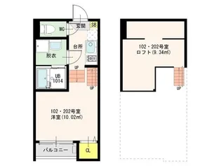 Stage竹下【1階】の間取り