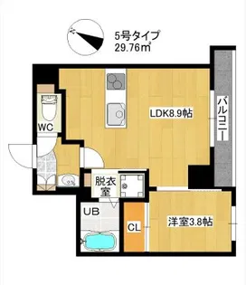 ADORE 六本松【3階】の間取り
