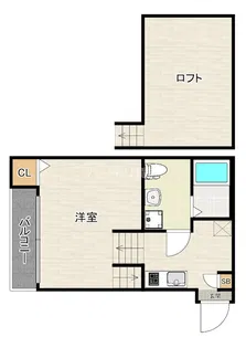 ハウス箱崎【1階】の間取り