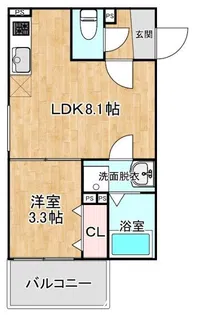 Crecia南福岡Noa【2階】の間取り