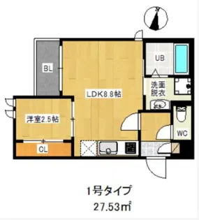 R-smart 二日市西【3階】の間取り